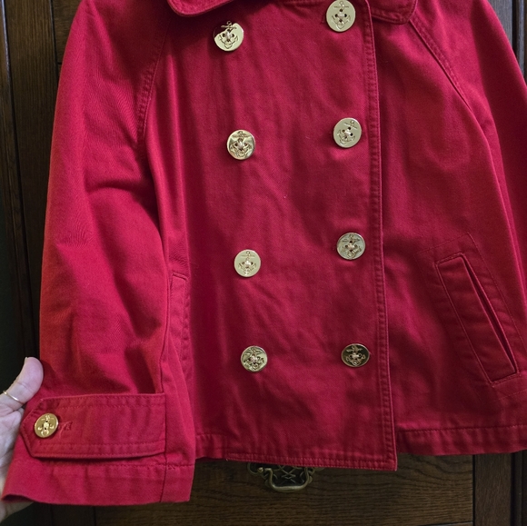 Ralph Lauren petite eed gold button peacoat jacket - Picture 4 of 7